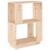 vidaXL Knjižna omara/pregrada 51x25x70 cm trdna borovina