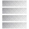 vidaXL Stopnice 4 kos 80 x 20 cm srebrna Aluminij Pravokotna