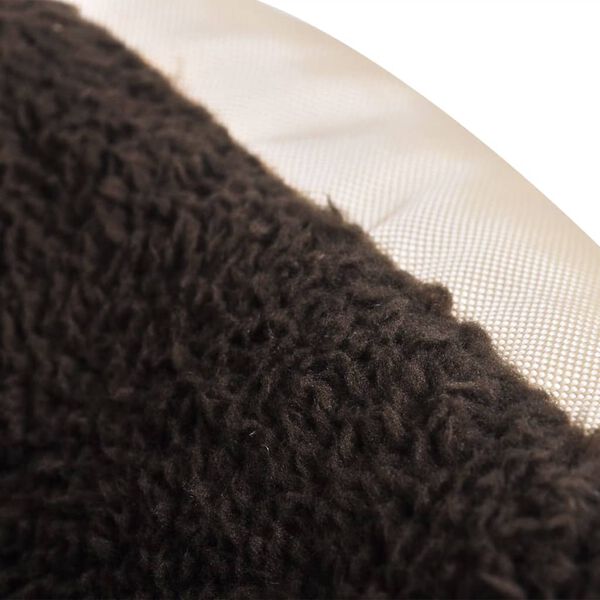 vidaXL Pasja postelja bež in rjave barve XXL