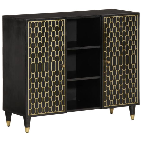 vidaXL Stranska omarica 90x33x75 cm trden mangov les