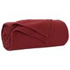 vidaXL Obloge 6 pcs Bordeaux rdeča 270 x 240 cm Flis