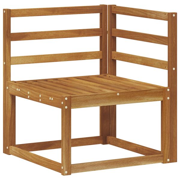 vidaXL Zunanja garnitura za sedenje z blazino 6 pcs Naravna in smetana