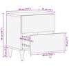 vidaXL Nočna omarica 2 pcs Rjava 40 x 33,5 x 46 cm Masiven les manga