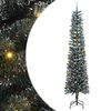 vidaXL Umestno božično drevo Zelena 240 cm PVC, plastika in jeklo