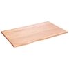vidaXL Mizna plo&scaron;ča svetlo rjava 80x50x2 cm obdelana trdna hrastovina
