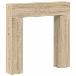vidaXL Okvir kamina Sonoma hrast 102 x 18 x 100,5 cm Inženirski les
