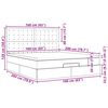 vidaXL Otomanski posteljni okvir z vzmetnico črn 160x200 cm blago