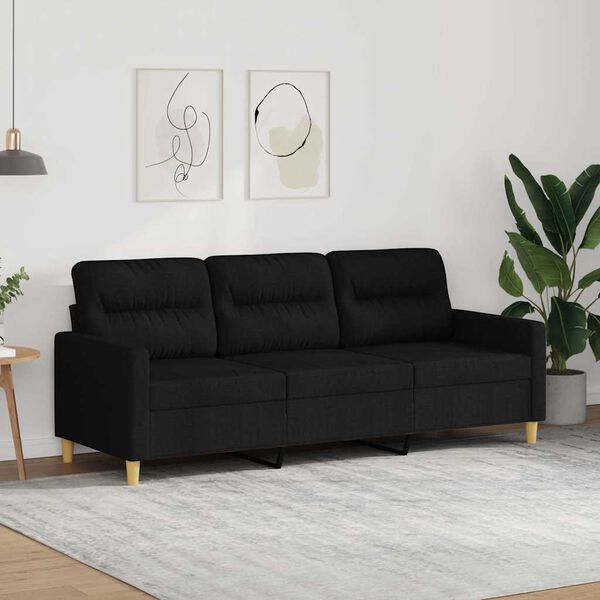 vidaXL Trosed črn 180 cm blago