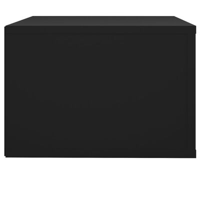 vidaXL Stenska nočna omarica 2 kosa črna 50x36x25 cm