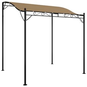 vidaXL Nadstre&scaron;ek taupe 2x2,3 m 180 g/m&sup2; blago in jeklo