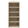 vidaXL Omarica za čevlje sonoma hrast 31,5x35x70 cm iverna plošča