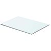 vidaXL Polica Prosojno Steklo 50x30 cm