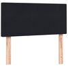 vidaXL Box Spring postelja z vzmetnico črna 100x210 cm Velvet