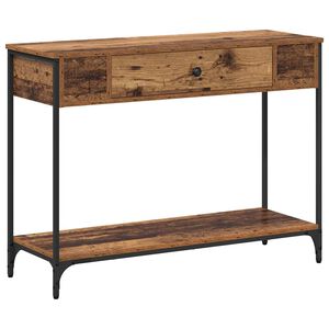 vidaXL Konzolna miza Drugo Star les 100 x 34.5 x 75 cm Konstruiran les