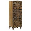 vidaXL Visoka omara Rjava 40 x 33,5 x 110 cm Masiven les manga