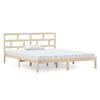 vidaXL Posteljni okvir 120x190 cm trden les