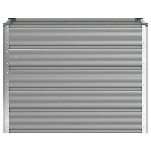 vidaXL Cvetlično korito Svetlo siva 480 x 50 x 45 cm Cinkana jeklena