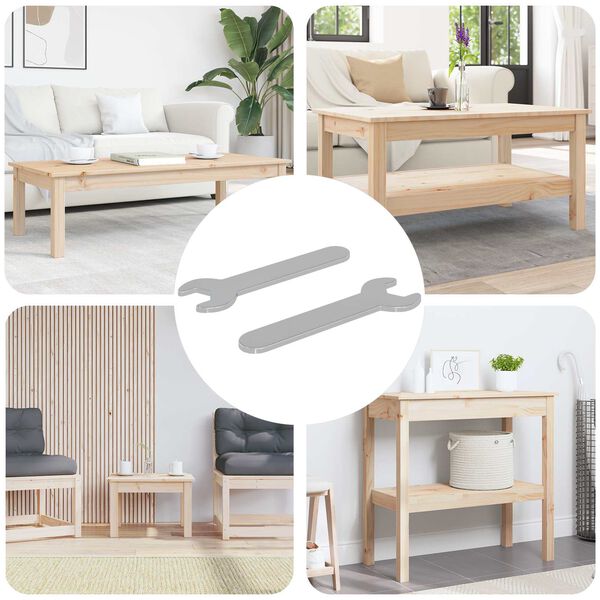 vidaXL Ključ za vijake 2 pcs srebrna 10 mm elezo