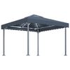 vidaXL Paviljon z LED lučkami 300x300 cm antraciten aluminij