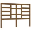 vidaXL Posteljno vzglavje medeno rjavo 146x4x104 cm trdna borovina