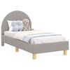 vidaXL Posteljica za malčke z vzglavjem Svetlo siva 70 x 140 cm