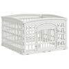 vidaXL 4 Panelni igralni prostor za kužke 88 x 88 x 56 cm Plastika