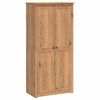 vidaXL Garderobna omara PANAMA Med 88,5 x 50 x 185 cm Trdna borovina