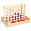 vidaXL Igra 4 v vrsto 24x15x4 cm trden les