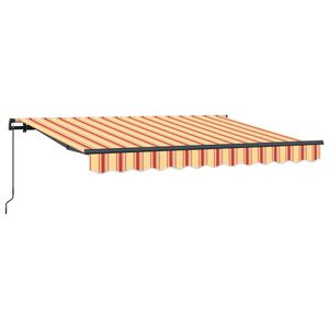 vidaXL Retraktilna tenda Rumena 350 x 200 cm blago