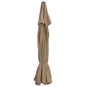 vidaXL Nadomestna tkanina za zunanji senčnik taupe 515 cm
