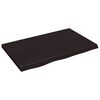 vidaXL Kopalni&scaron;ki pult temno rjav 80x50x(2-4) cm obdelan trden les
