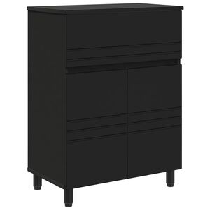 vidaXL Kopalni&scaron;ka enota Črna 60 x 35 x 80 cm Inženirski les