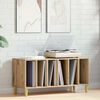 vidaXL Omarica za gramofonske plo&scaron;če artisan hrast 100x38x48 cm