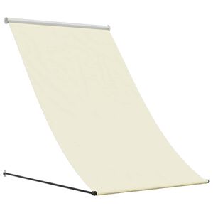 vidaXL Zložljiva tenda krem 100x150 cm tkanina in jeklo