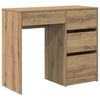 vidaXL Miza Umetni hrast Inženirski les 90 x 37.5 x 75 cm