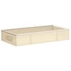 vidaXL &Scaron;katla za shranjevanje s prozornim zgornjim oknom Krem