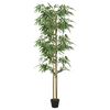 vidaXL Umetno bambusovo drevo 1216 listov 180 cm zeleno