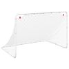 vidaXL Nogometni gol bel 122x81x81 cm jeklo