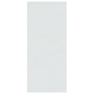 vidaXL Komoda visok sijaj bela 102x33x75 cm iverna plošča