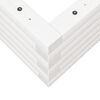 vidaXL Vrtno cvetlično korito belo 110x40x23 cm trdna borovina