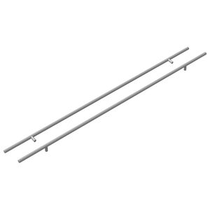 vidaXL Ročaj za omaro 2 kos srebrna 900 mm Nerjaveče jeklo