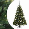 vidaXL Umetna božična jelka z bučko 120 cm 150 LED Toplo bela