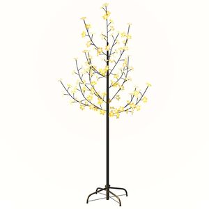 vidaXL Cvetoča če&scaron;nja LED toplo bela 84 LED lučk 120 cm