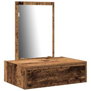 vidaXL Toaletna mizica Rjava 60 x 40 x 70 cm Inženirski les