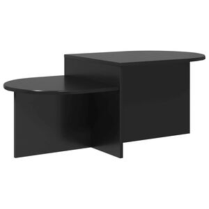 vidaXL Klubska miza Črni hrast 100 x 50 x 40 cm Inženirski les