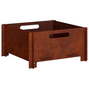 vidaXL Ogenj Rjav 40 x 40 x 20 cm Vremensko odporno jeklo