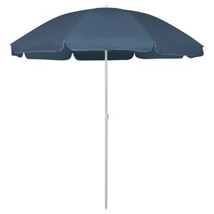 vidaXL Senčnik za na plažo moder 240 cm