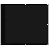 vidaXL Balkonsko platno črno 90x700 cm 100 % poliestrski oxford