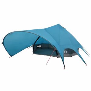 vidaXL Teepee &scaron;otor za 9 oseb Modra in siva 502 x 502 x 297 cm