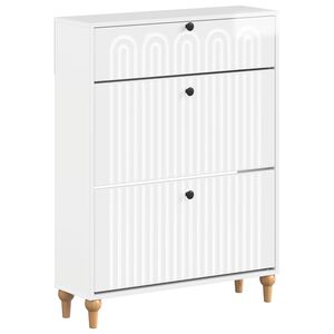 vidaXL Omara za čevlje ALKMAAR 78 x 24 x 103 cm Inženirski les